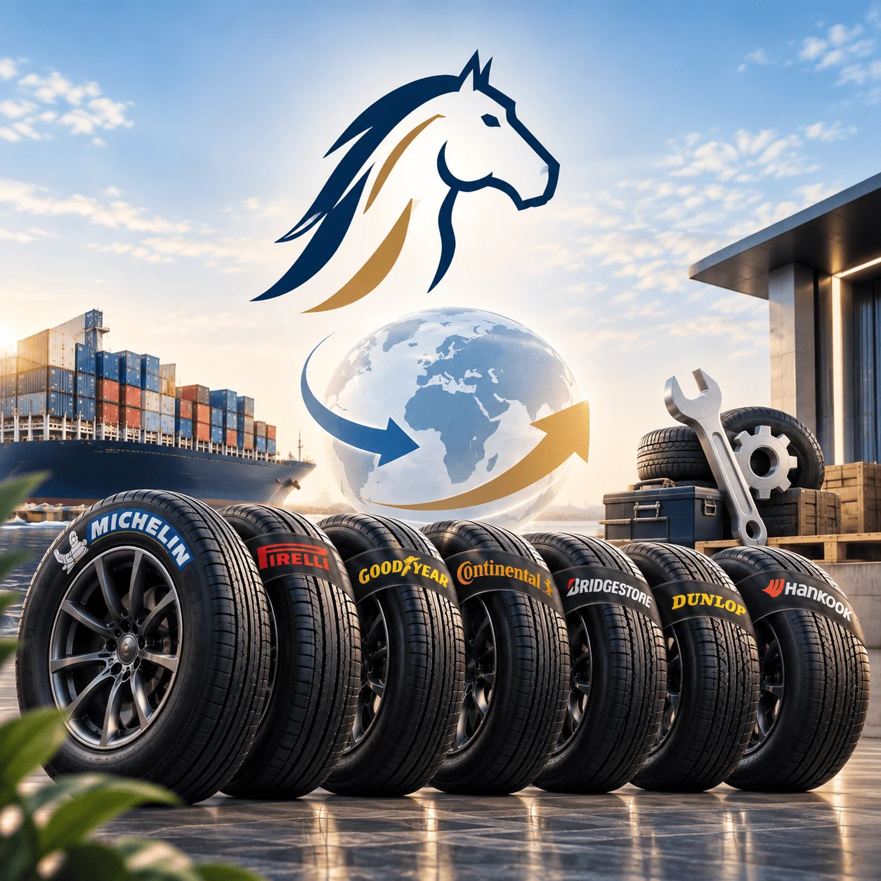 إطارات وخدمات السيارات في شركة فرسان السليمانية